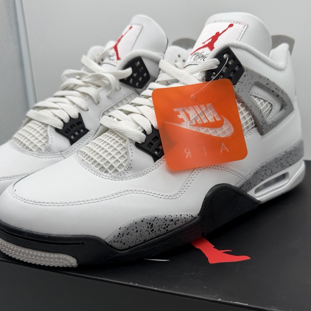 Air Jordan 4 Retro OG White Cement 2025 Men's 12 Deadstock Nike Air